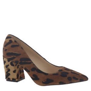 Vince Animal Print Calf Hair Pumps Shoes Heels New